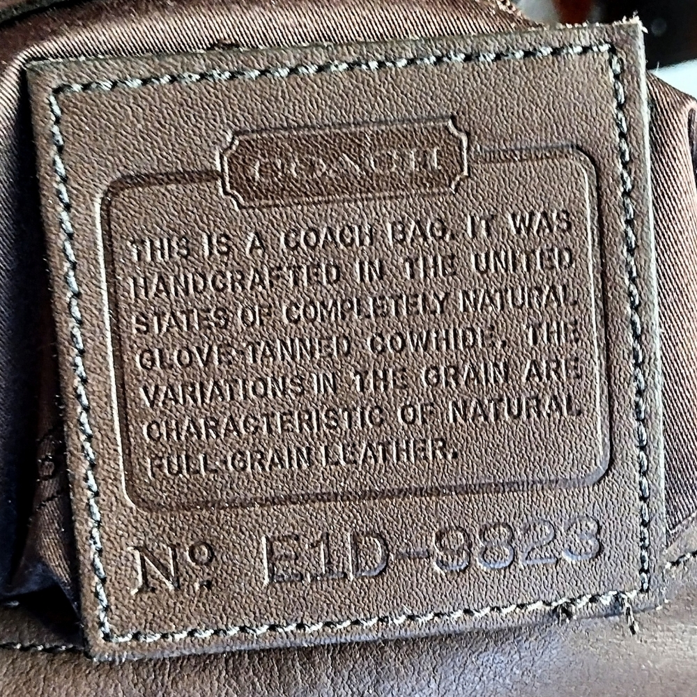 😍 Vintage Y2K Coach Legacy West Mahogany Brown Leather Hobo Bucket Shoulder Bag - Picture 12 of 12
